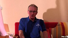 Gorgeous teen surprises 74-year-old man in hotel room with intense fucking