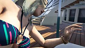 Fuck That Bikini Babe On The Yacht In GTA 5!