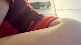 watch this hot girl shake her big ass in panties ready for pussy masturbation and fetish play