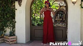 Bombastic Asian MILF Angel Constance Rips Clothes Off, Poses Outdoors, Showing Her Amazing Petite Body And Big Tits