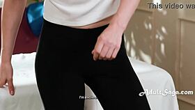 Oh man I love cleanin' these sheets but then Alex Coal and I get into sweet treats like lickin' wet pussies!