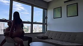 Sonhei que estava gozando e acordei fudendo gotosinho de frente ao mar 😍