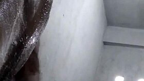 I'm enjoying a handjob on my big monster cock.