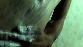 I'm enjoying a handjob on my big monster cock.