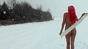 Skinny Girl With Pierced Small 18+ Tits Cools Down In Garden Orgasm