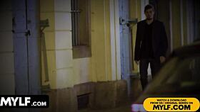 Busty Milf Tiffany Rousso Flashes And Fucks Young Stud Hard!