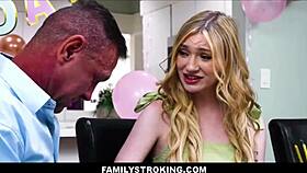 Family Stroking Session with Stepdaughter Daisy Lavoy and Stepdad Peter Fitzwell
