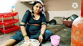 Indian desi moms engage in hardcore fucking in the kitchen.