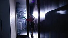 maid lady lyne finds michael fly tied up