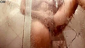Milf asks, 'Want to see me wash my hairy pussy in the bathroom while massaging my big ass?'