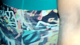 i got new leggings and body, trying them on while groping in nylon leggings