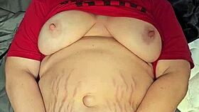 This milf cums hard with her big tits bouncing