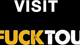 Latina amateur stripper drilled on knees, clothes ripped