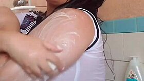 She loves seeing my wet arm in bath - part 2 😊