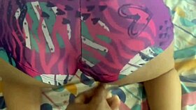 Beautiful big-ass woman with long hair fucked by a friend