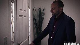 House owner craves latina ass in uniform, takes big cock with oral sucking and sex