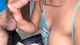 hey stepbro, i'll suck your cock and let you cum on my big tits 😏 but don't tell anyone i'm pregnant