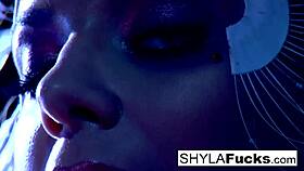 Busty nikka follows shyla stylez's orders in steamy girl-on-girl action