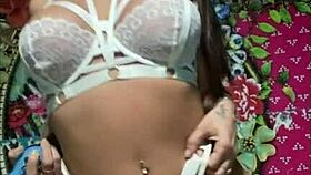 Dildos Compilation: Horny Brunette with Glasses Masturbates