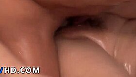 slippery japanese milf maya mizuki shows off her huge tits in hardcore jav scene ending with creampie