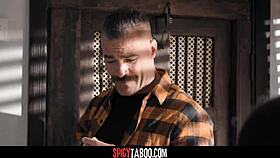 perv stepdad fucks naughty stepsons girlfriend from behind