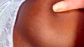 I gave her a sloppy blowjob with anal, choking on that big cock in our quickie session.