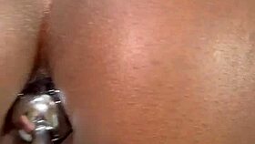 I gave her a sloppy blowjob with anal, choking on that big cock in our quickie session.