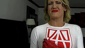 superheroine turned into sexbot for blowjob and fucking