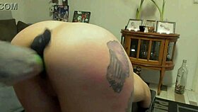 student slut submits to anal toys and spanking.