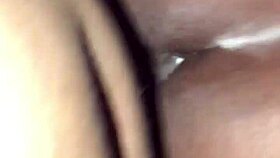 Big dick Chris absolutely destroys that tight ebony pussy in intense doggystyle pounding.