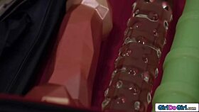 i watched this milf supervisor anal fist her petite employee in lesbian domination 😍