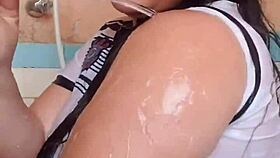 She loves seeing my wet arm in bath - part 2 😊