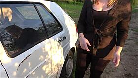 Car Breakdown With Young Girl