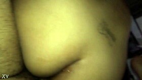 latina bride feels ecstatic bouncing on interracial cock at wedding