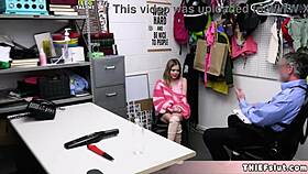 cute shoplifter coco caught, offers tiny pussy 😏