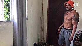 teen playing with dildo, squirting milk on tits