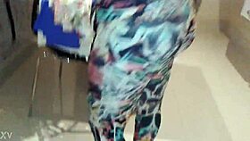 i got new leggings and body, trying them on while groping in nylon leggings