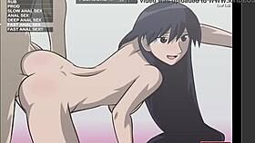 Anime anal Sakaki cum inside cum outside.