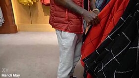 sucking dick for christmas presents with big tits handjob outdoor public fetish