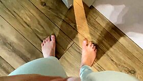 Horny stepmom spies on stepson, then brazenly fucks him in missionary, her big ass riding tight