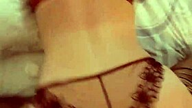 french amateur in satin lingerie gives blowjob and gets pussy pounded