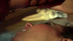 cute lesbians in fishnets have party sex with glowing toys, licking and moaning