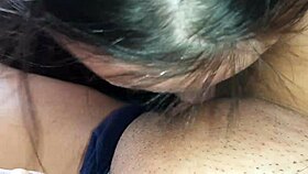 My girlfriend after a long separation kisses, licks, and plays with my body.