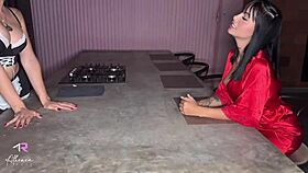 Hard threesome with big ass latinas and big cock