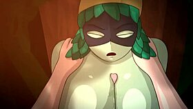 i huntress wizard titfuckin monster cock in forest cumshot