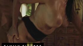 Can this stunning MILF handle her stepson's monster cock pounding her pussy?