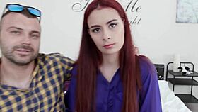 redhead scyley jam gets her ass gaped while her cuck husband watches the fucking