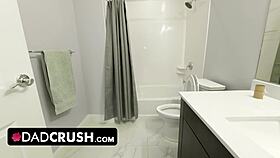 Stunning teen bangs stepdad hard! Doggystyle deepthroat action!