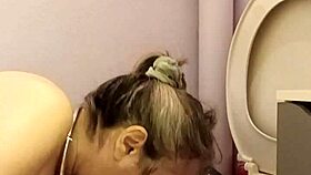 milf bound in bondage, flashing tits while getting slapped in homemade pov.