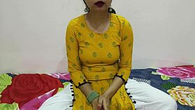 Indian stepsister rides stepbrother for creampie